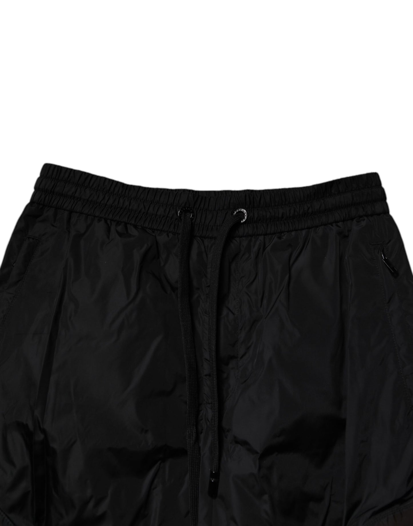 Black Nylon Cargo Jogger Men Sweatpants Pants-Dolce & Gabbana-LabelTerrace.com