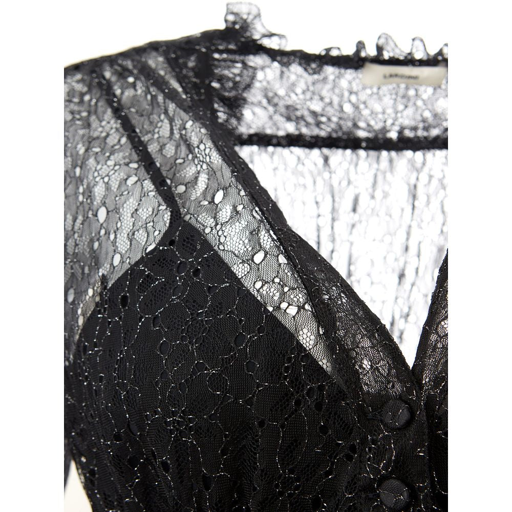 Black Nylon Casual Dress