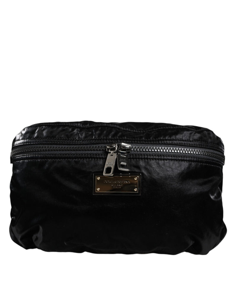 Black Nylon Fabric Belt Waist Fanny Pack Bag-Dolce & Gabbana-LabelTerrace.com