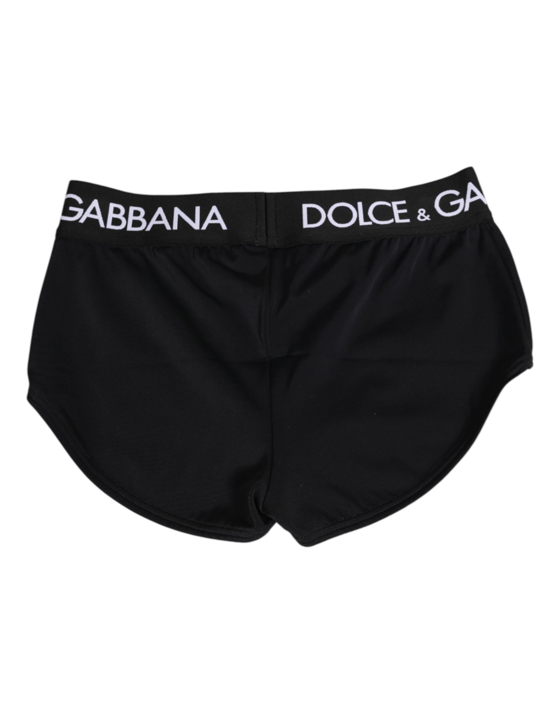 Black Nylon Logo Waistband Shorts Underwear-Dolce & Gabbana-LabelTerrace.com