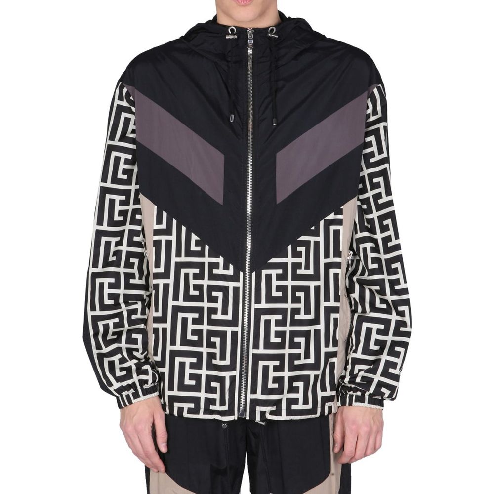 Nylon Monogram Jacket-Balmain-LabelTerrace.com
