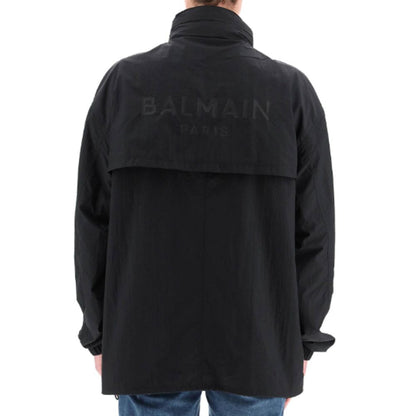 Nylon Logo Jacket-Balmain-LabelTerrace.com