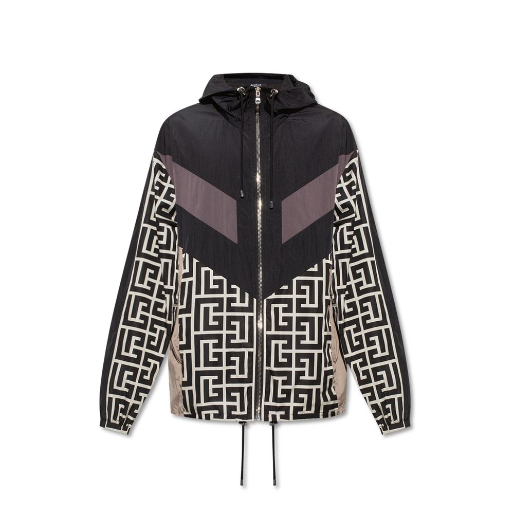 Nylon Monogram Jacket-Balmain-LabelTerrace.com