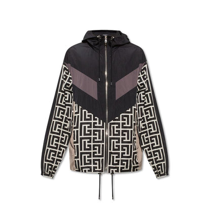 Nylon Monogram Jacket-Balmain-LabelTerrace.com