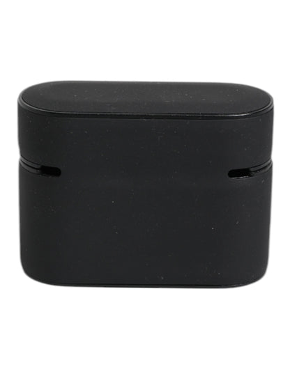 Black Orange Silicone Embossed Logo Airpods Case-Dolce & Gabbana-LabelTerrace.com