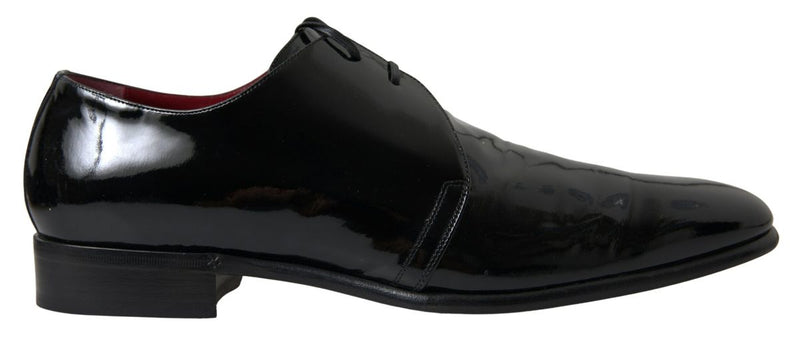 Black Patent Leather Formal Shoes-Dolce & Gabbana-LabelTerrace.com