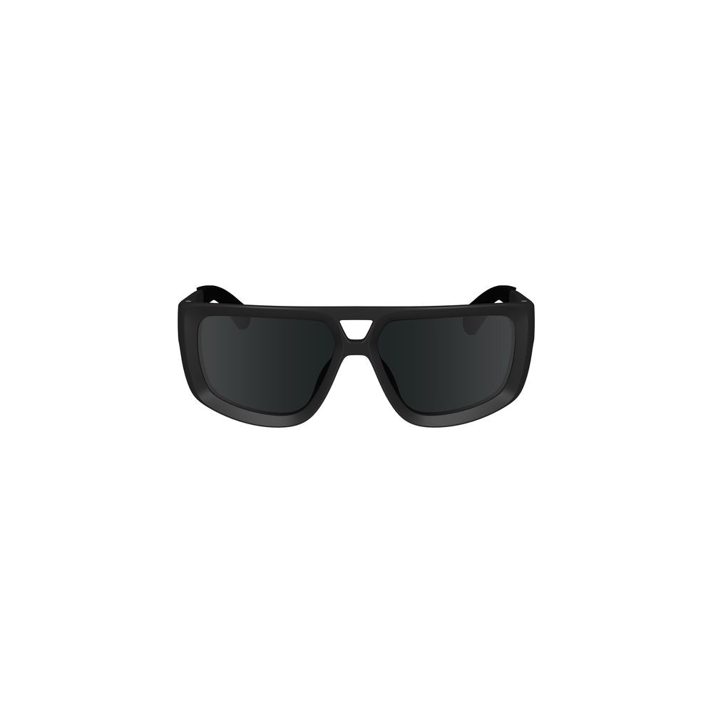 Black Plastic Men Sunglasses-Calvin Klein-LabelTerrace.com