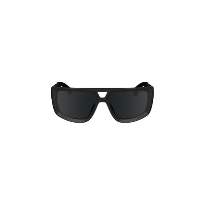 Black Plastic Men Sunglasses-Calvin Klein-LabelTerrace.com