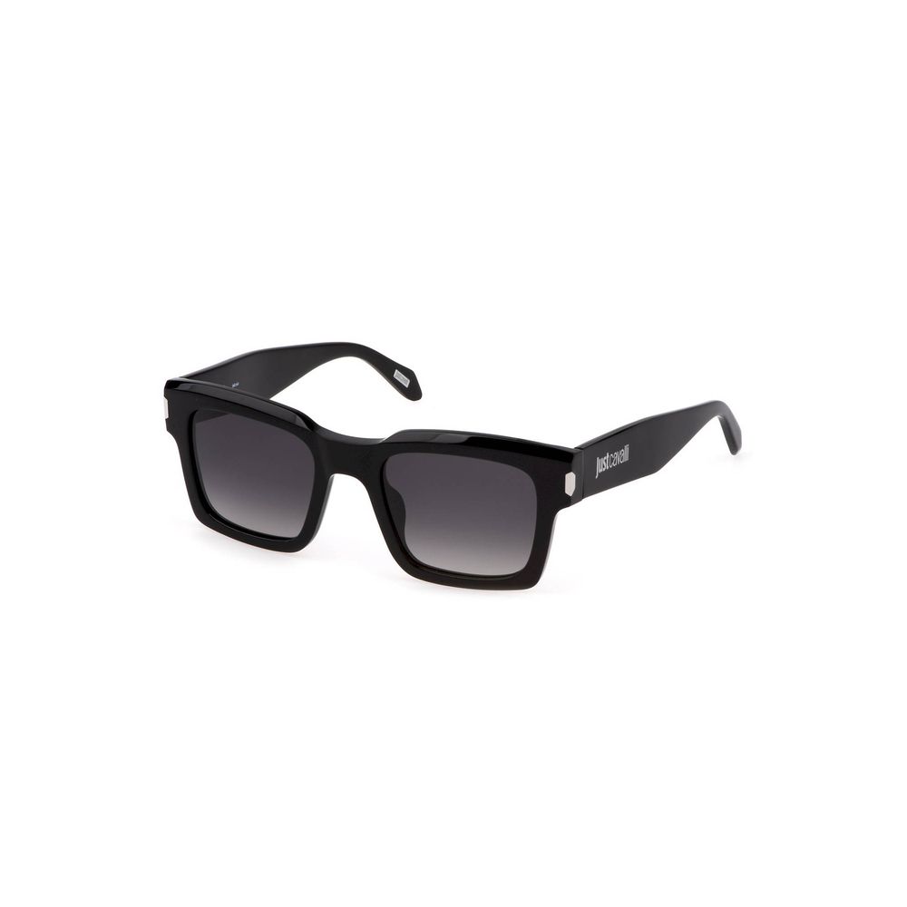 Black Plastic Women Sunglass-Just Cavalli-LabelTerrace.com