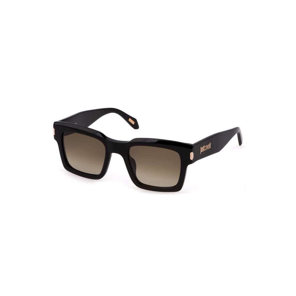 Black Plastic Women Sunglass-Just Cavalli-LabelTerrace.com