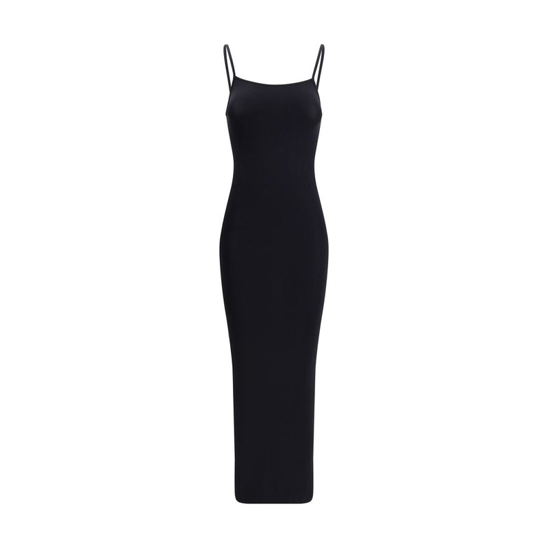 Black Polyamide Casual Dress