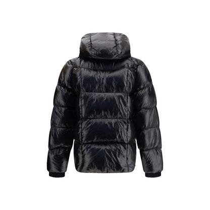Black Polyamide Full-Length Jacket