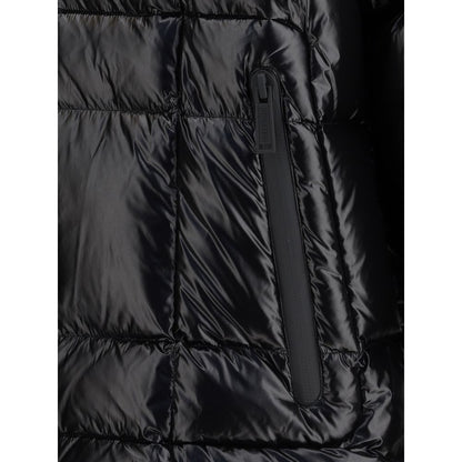Black Polyamide Full-Length Jacket