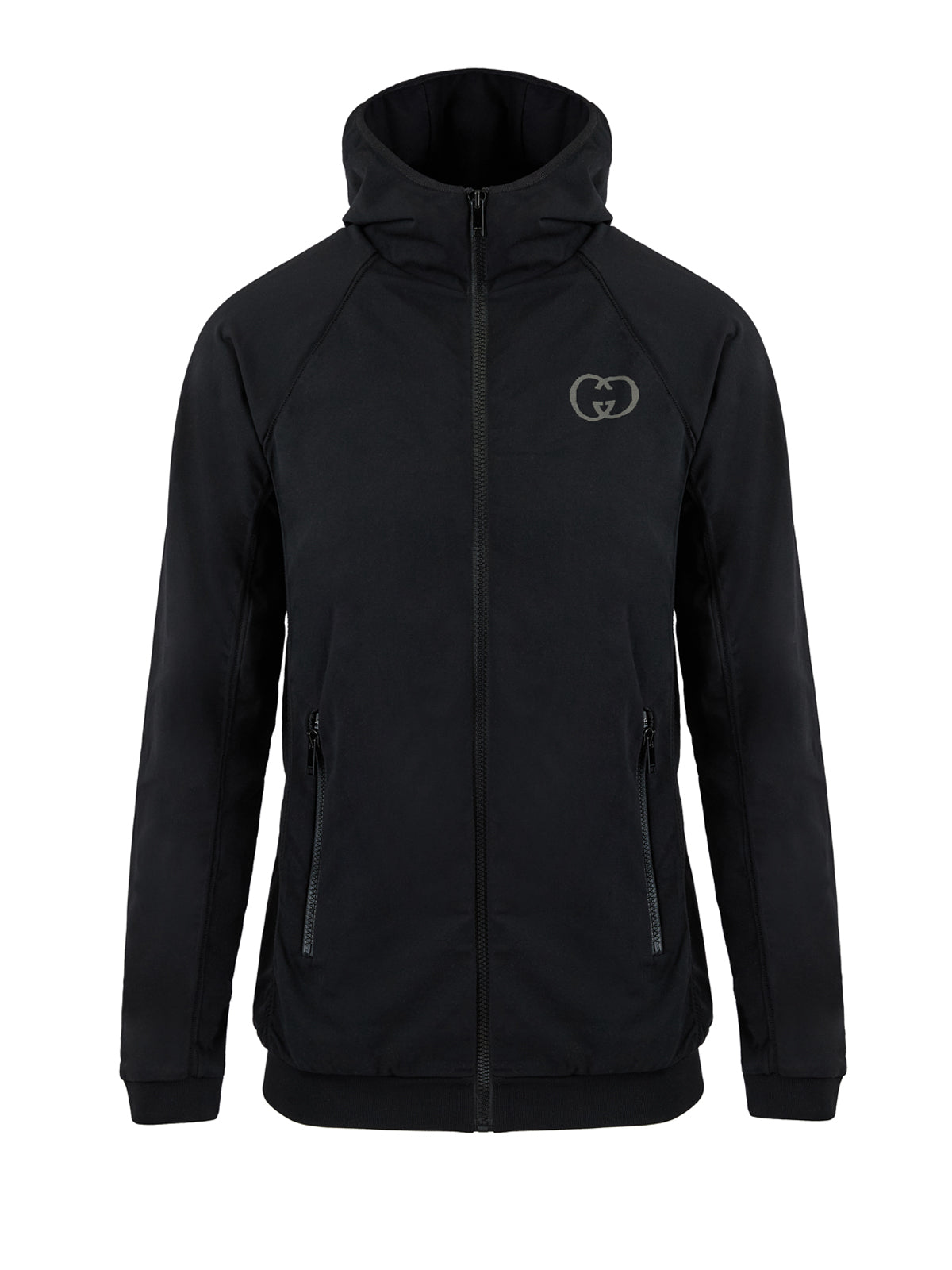 Black Polyamide Hoodie Sweatshirt-Gucci-LabelTerrace.com
