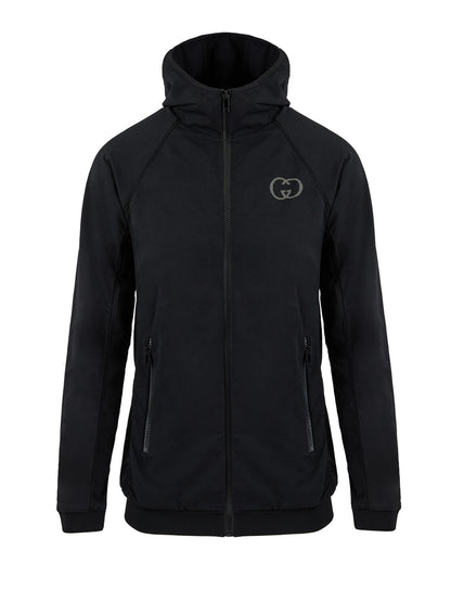 Black Polyamide Hoodie Sweatshirt-Gucci-LabelTerrace.com