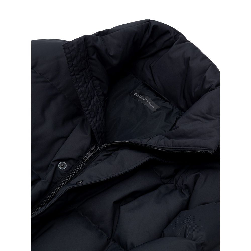 Black Polyamide Jackets & Coat-Balenciaga-LabelTerrace.com