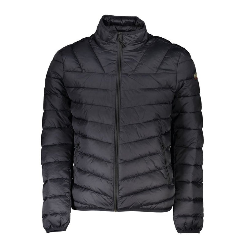 Black Polyamide Men Jacket-Napapijri-LabelTerrace.com