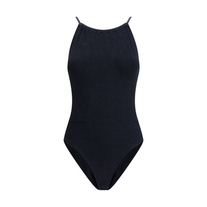 Black Polyamide One-Piece Swimsuit