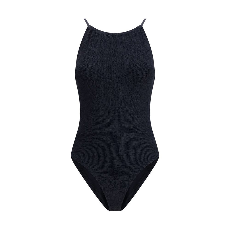 Black Polyamide One-Piece Swimsuit