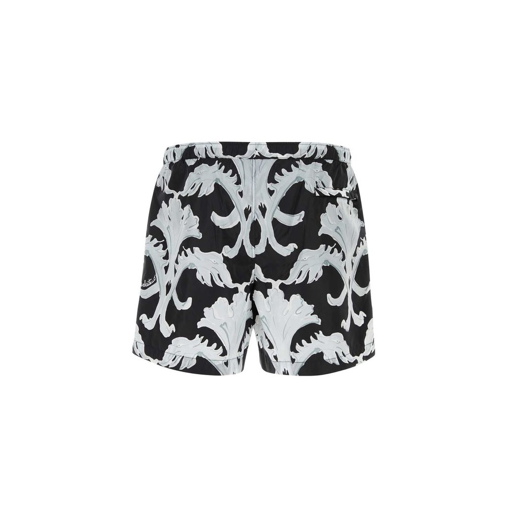 Metamorphos Wall-Print Swim Shorts-Valentino-LabelTerrace.com