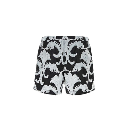 Metamorphos Wall-Print Swim Shorts-Valentino-LabelTerrace.com