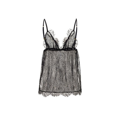 بلوزة من البولي أميد باللون الأسود