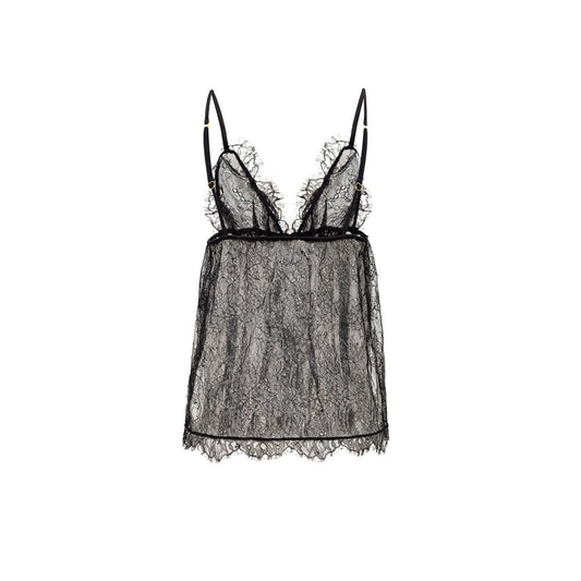 بلوزة من البولي أميد باللون الأسود