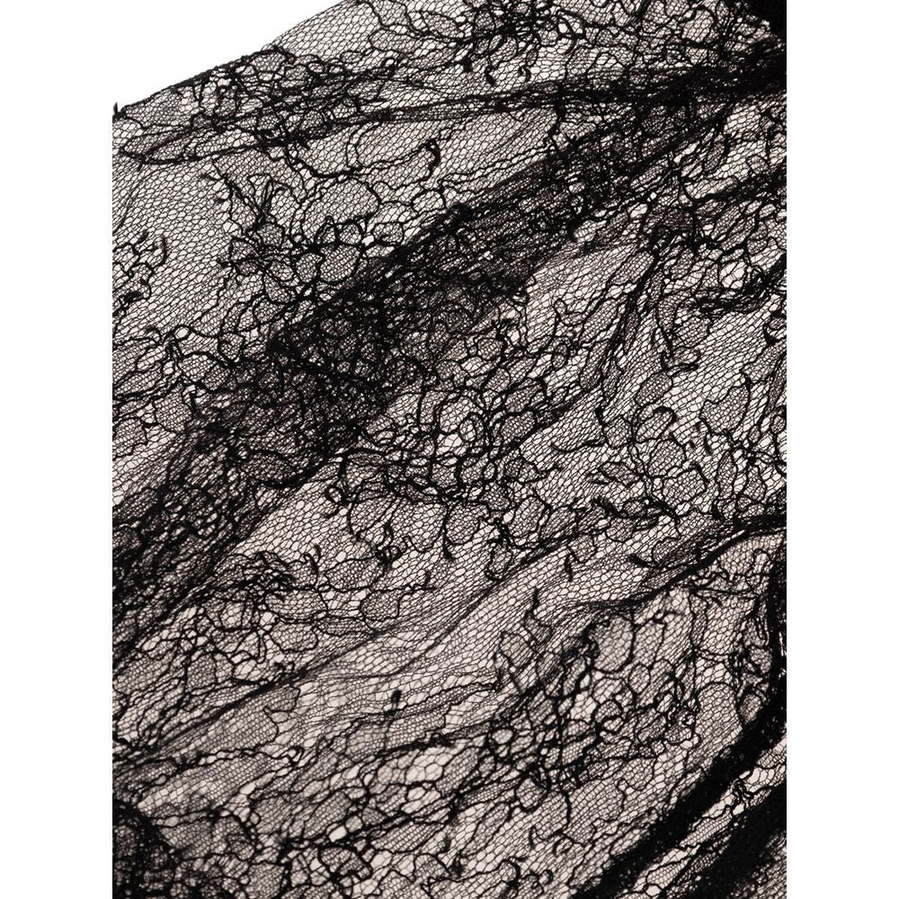 بلوزة من البولي أميد باللون الأسود