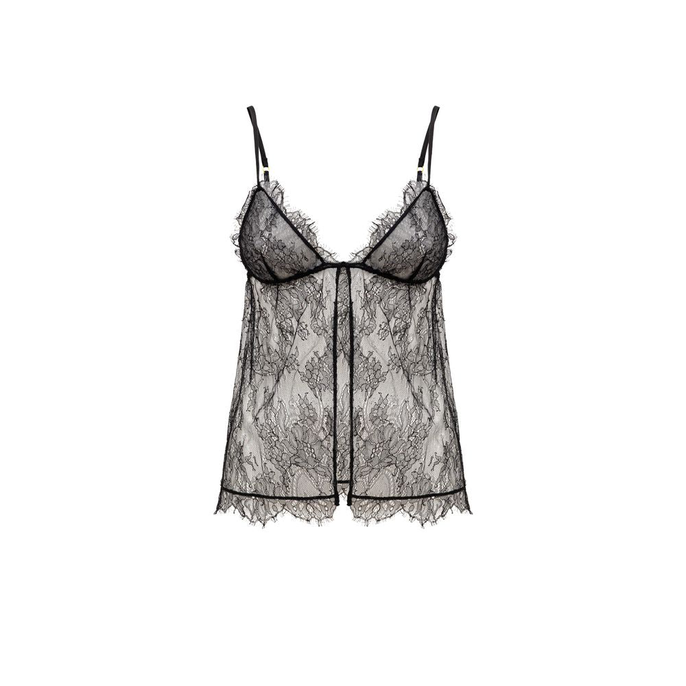 بلوزة من البولي أميد باللون الأسود