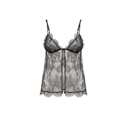 بلوزة من البولي أميد باللون الأسود