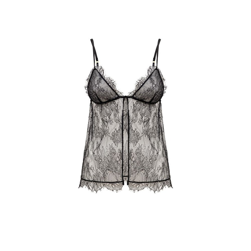 بلوزة من البولي أميد باللون الأسود