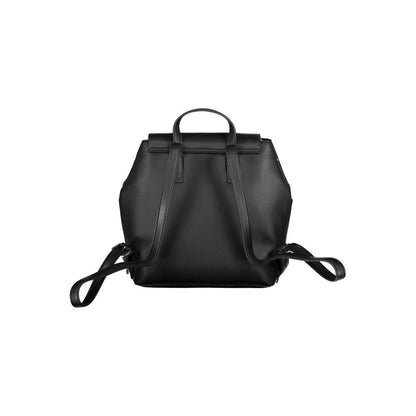 Black Polyester Backpack-Calvin Klein-LabelTerrace.com