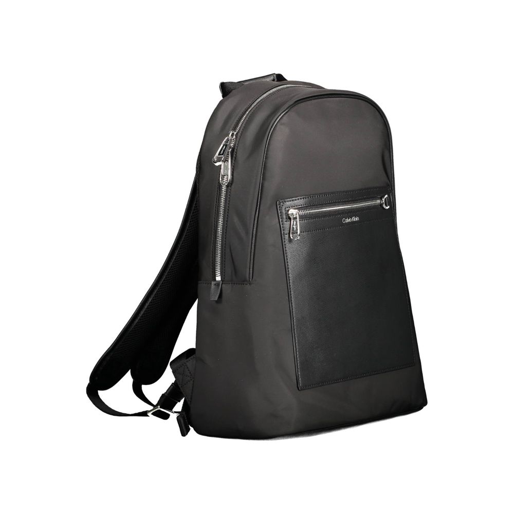 Black Polyester Backpack-Calvin Klein-LabelTerrace.com