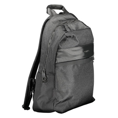 Black Polyester Backpack