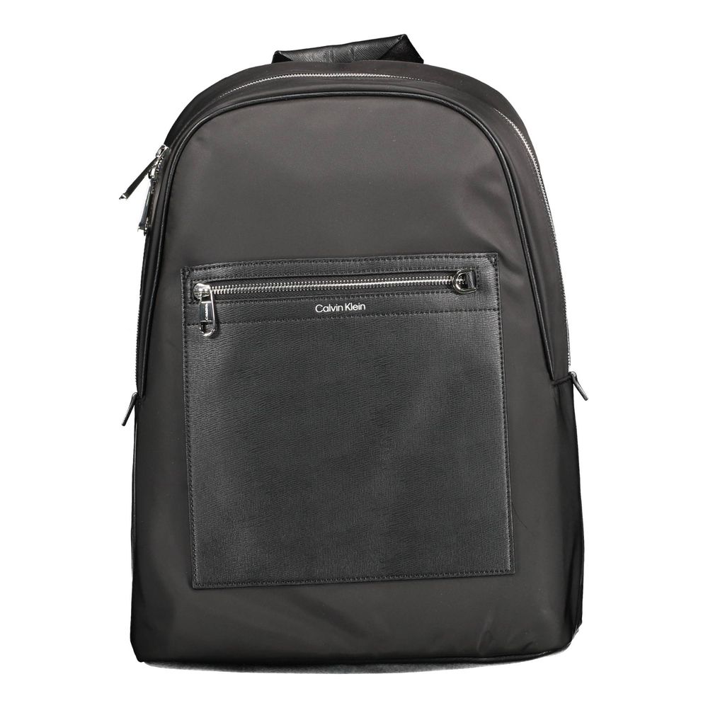 Black Polyester Backpack-Calvin Klein-LabelTerrace.com