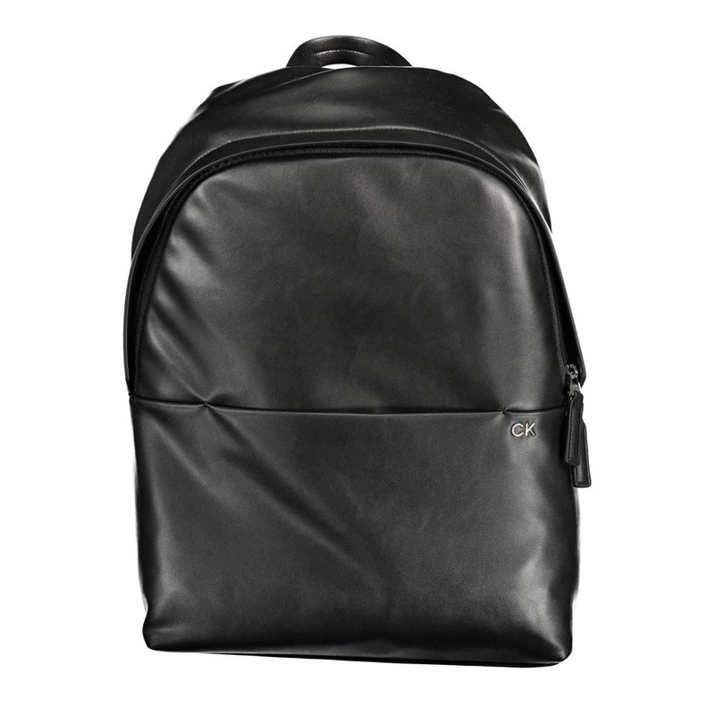 Black Polyester Backpack