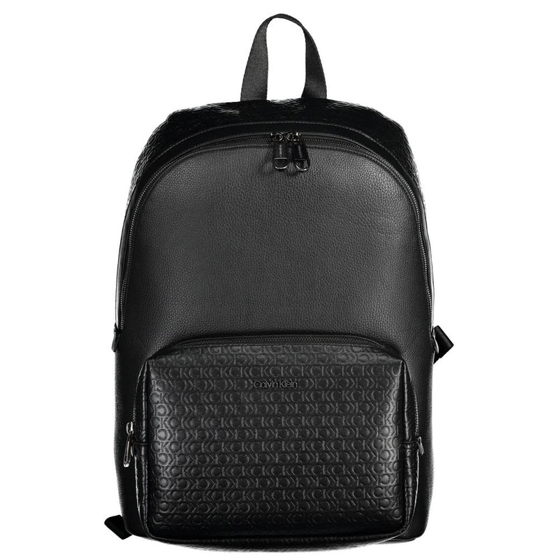 Black Polyester Backpack