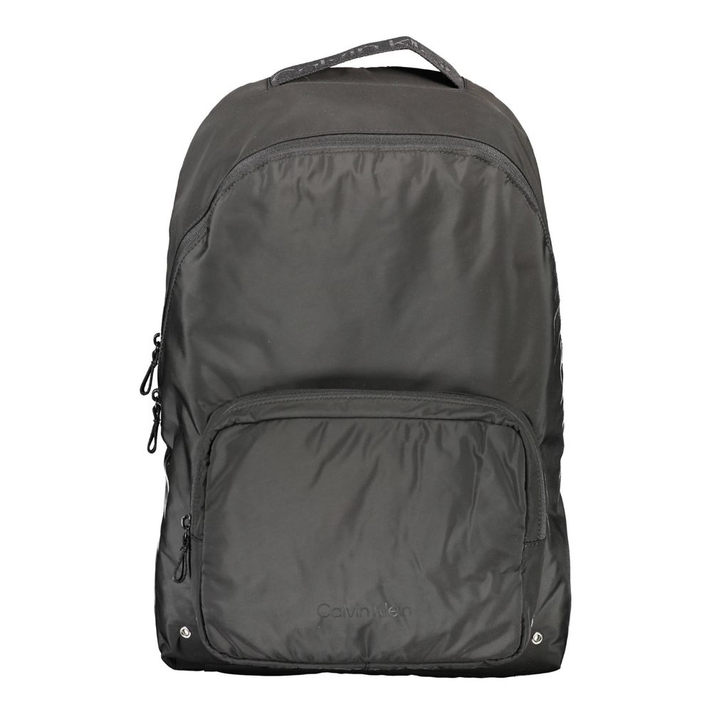 Black Polyester Backpack