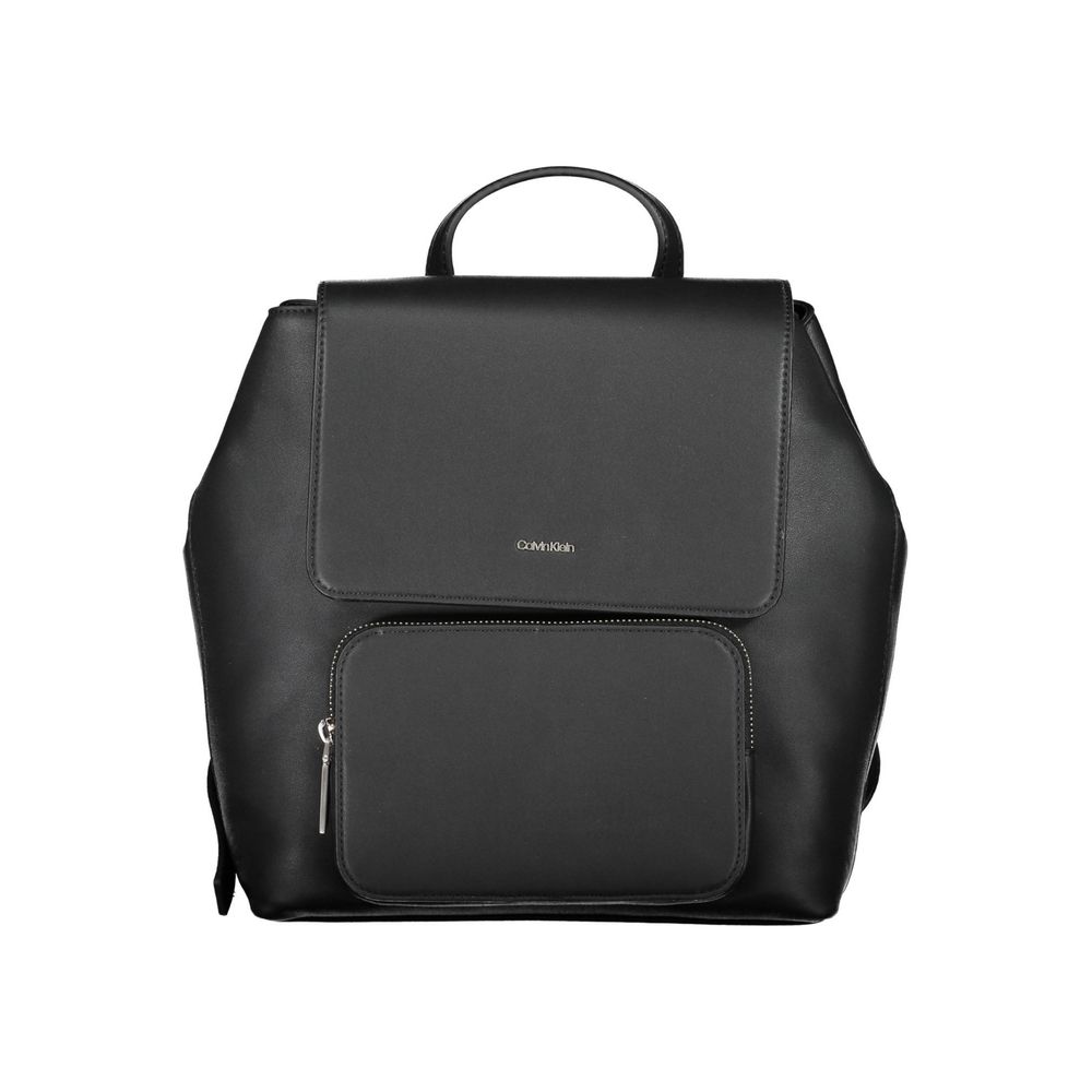 Black Polyester Backpack-Calvin Klein-LabelTerrace.com