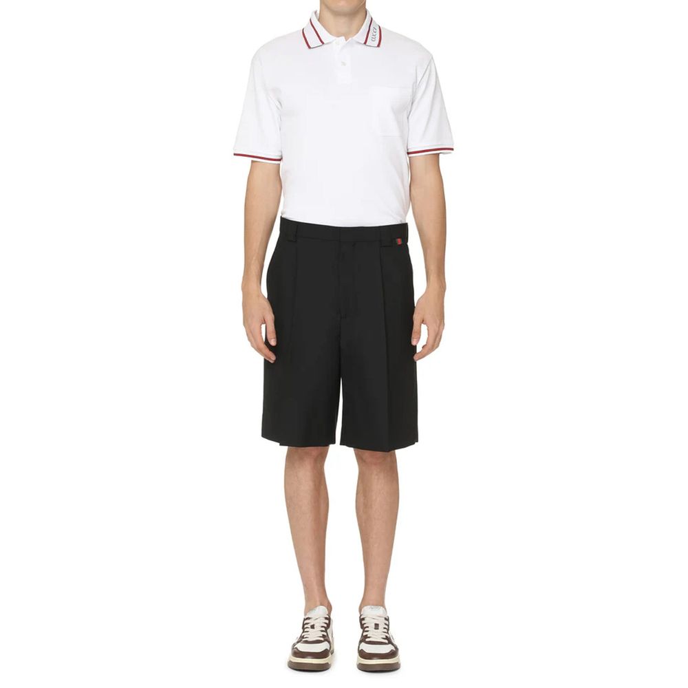 Gabardine Bermuda Shorts-Gucci-LabelTerrace.com