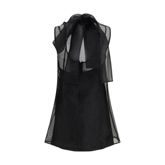 Black Polyester Casual Dress