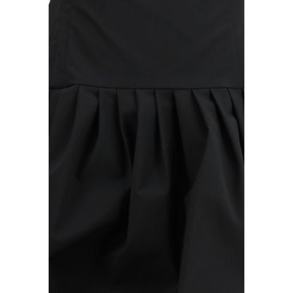 Black Polyester Casual Dress