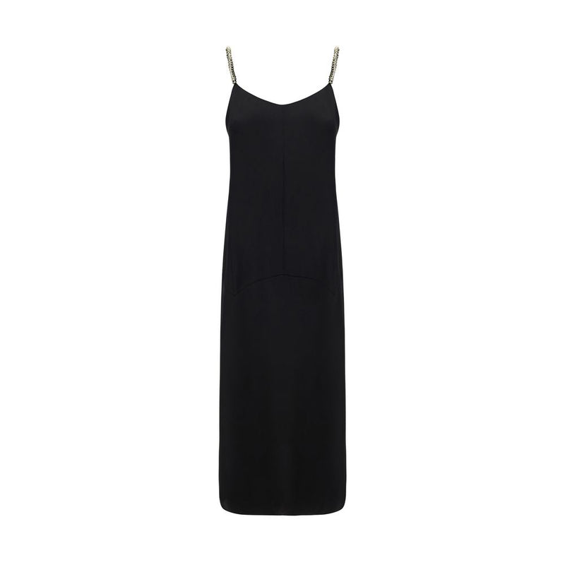 Black Polyester Casual Dress
