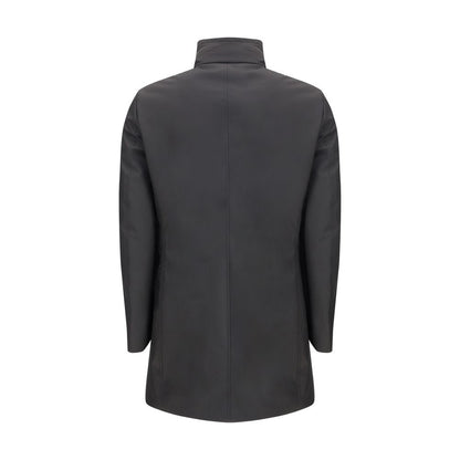 Black Polyester Coat