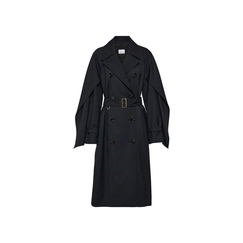 Black Polyester Coat