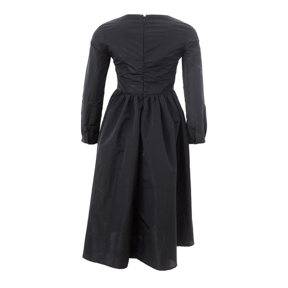 Black Polyester Cocktail Dress