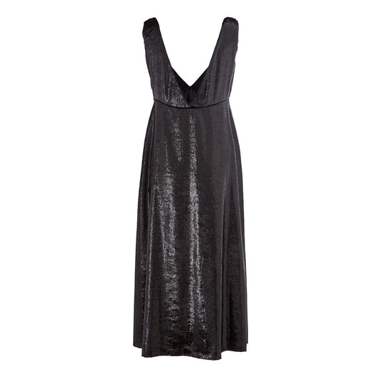Black Polyester Cocktail Dress