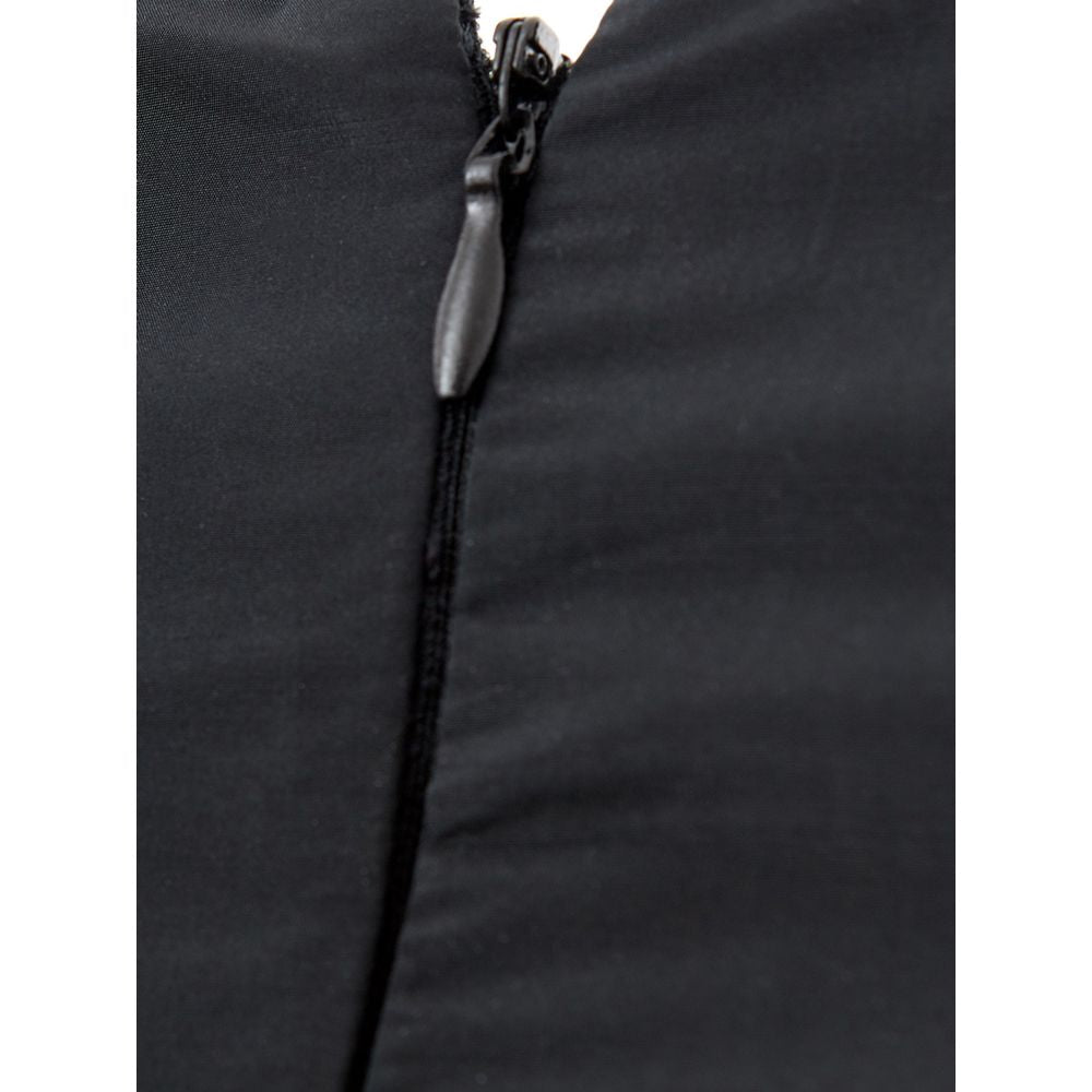 Black Polyester Cocktail Dress