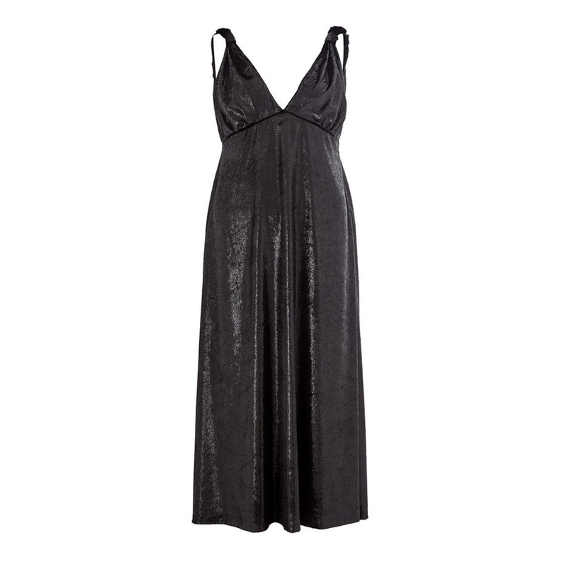 Black Polyester Cocktail Dress