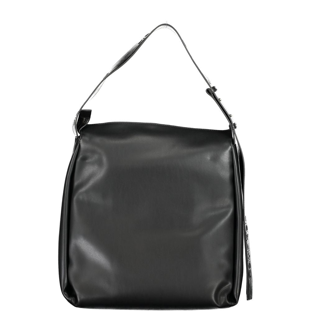 Black Polyester Handbag-Calvin Klein-LabelTerrace.com